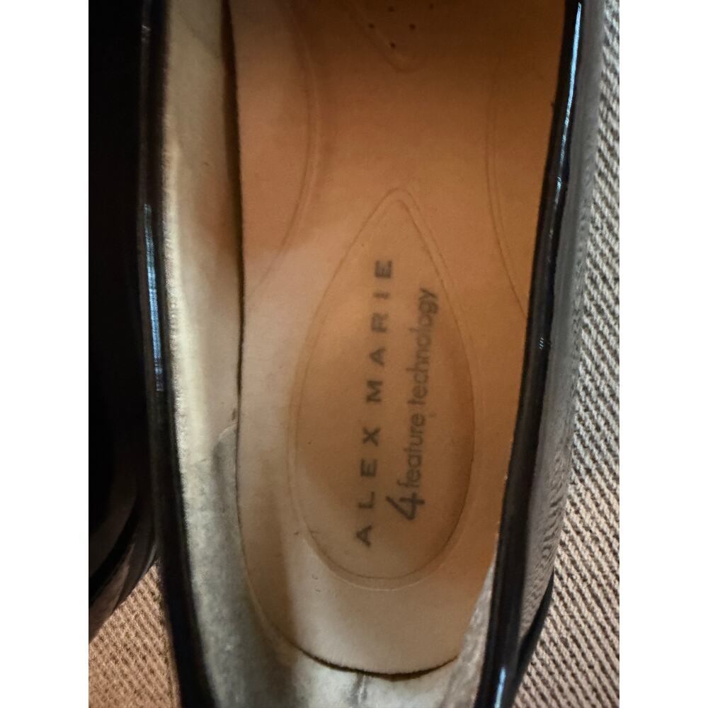 Alex Marie grensley black patent chain loafers six 6 - Picture 3 of 5